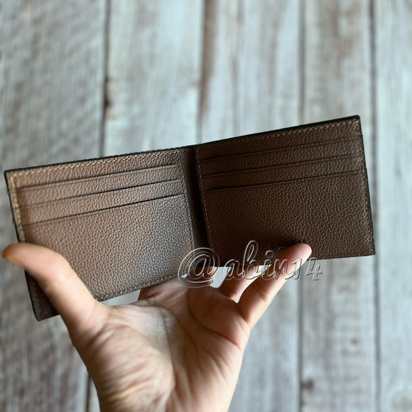 NWT Coach Slim Billfold Leather Wallet - Picture 2 of 4
